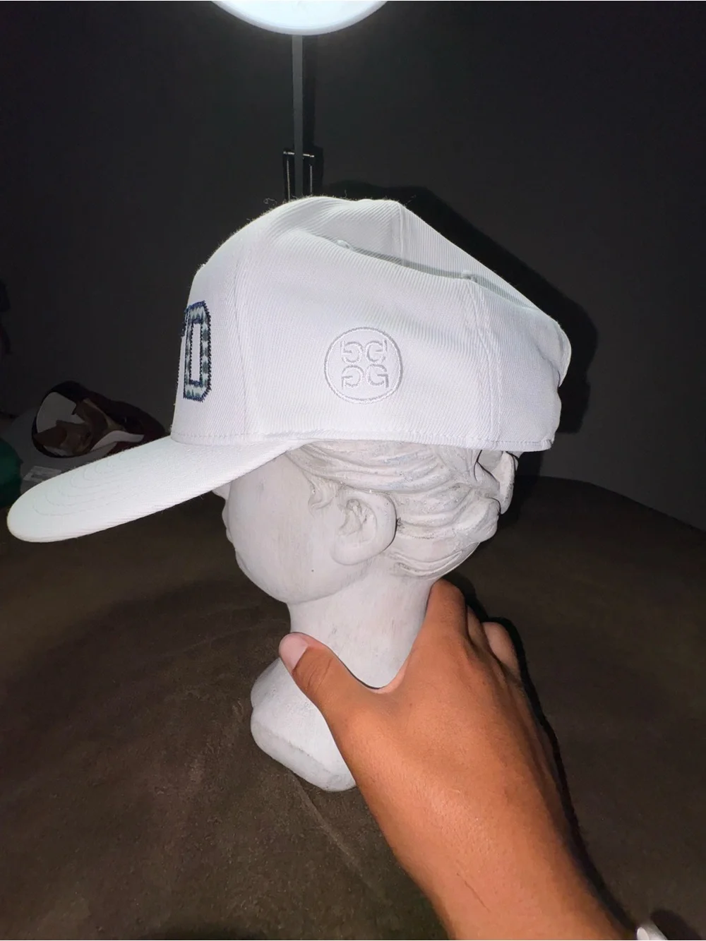G/FORE “ROSS’D” White Snapback Golf Hat